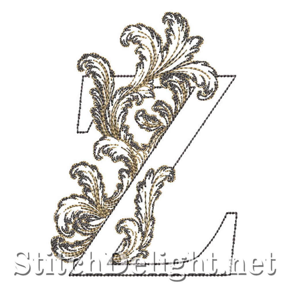 SDS4778 Ornate Acanthus Monogram Font