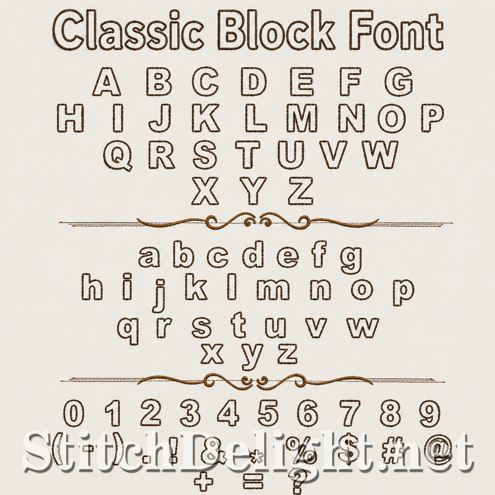 SDS4779 Classic Block Font
