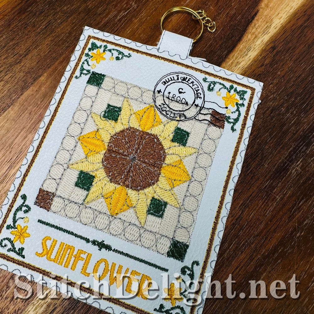 SDS4887 Sunflower Quilt Stamp Vol3 Stamp 11