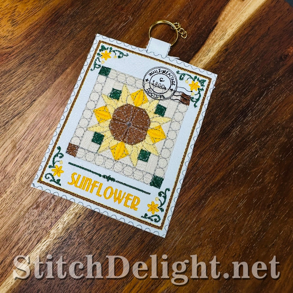 SDS4887 Sunflower Quilt Stamp Vol3 Stamp 11