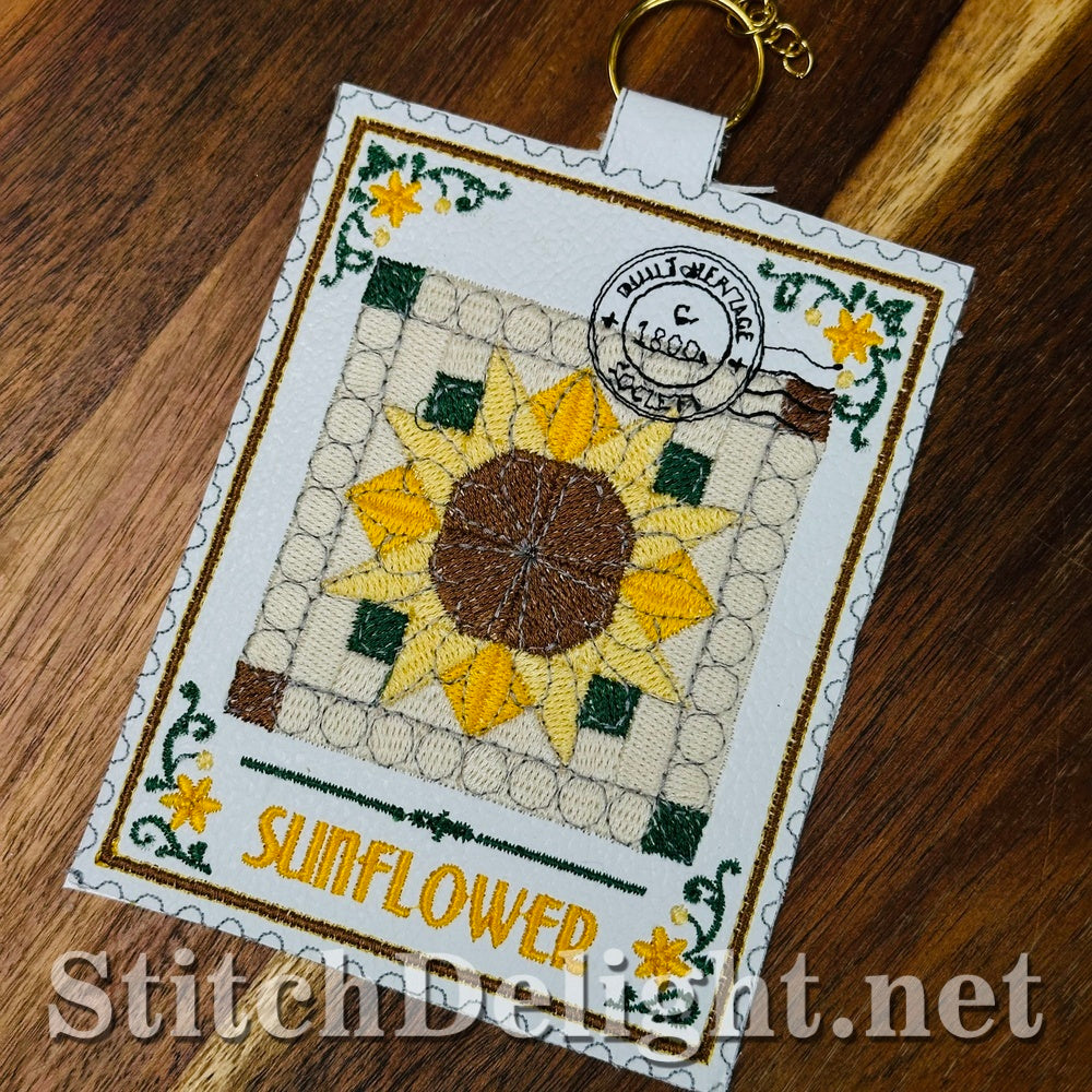 SDS4887 Sunflower Quilt Stamp Vol3 Stamp 11
