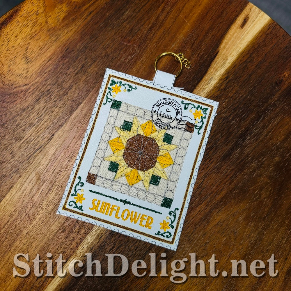 SDS4887 Sunflower Quilt Stamp Vol3 Stamp 11