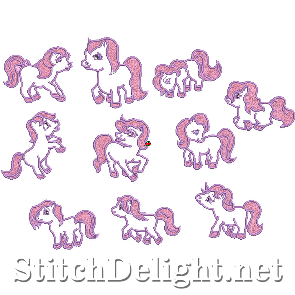 SDS4310 Applique Ponies