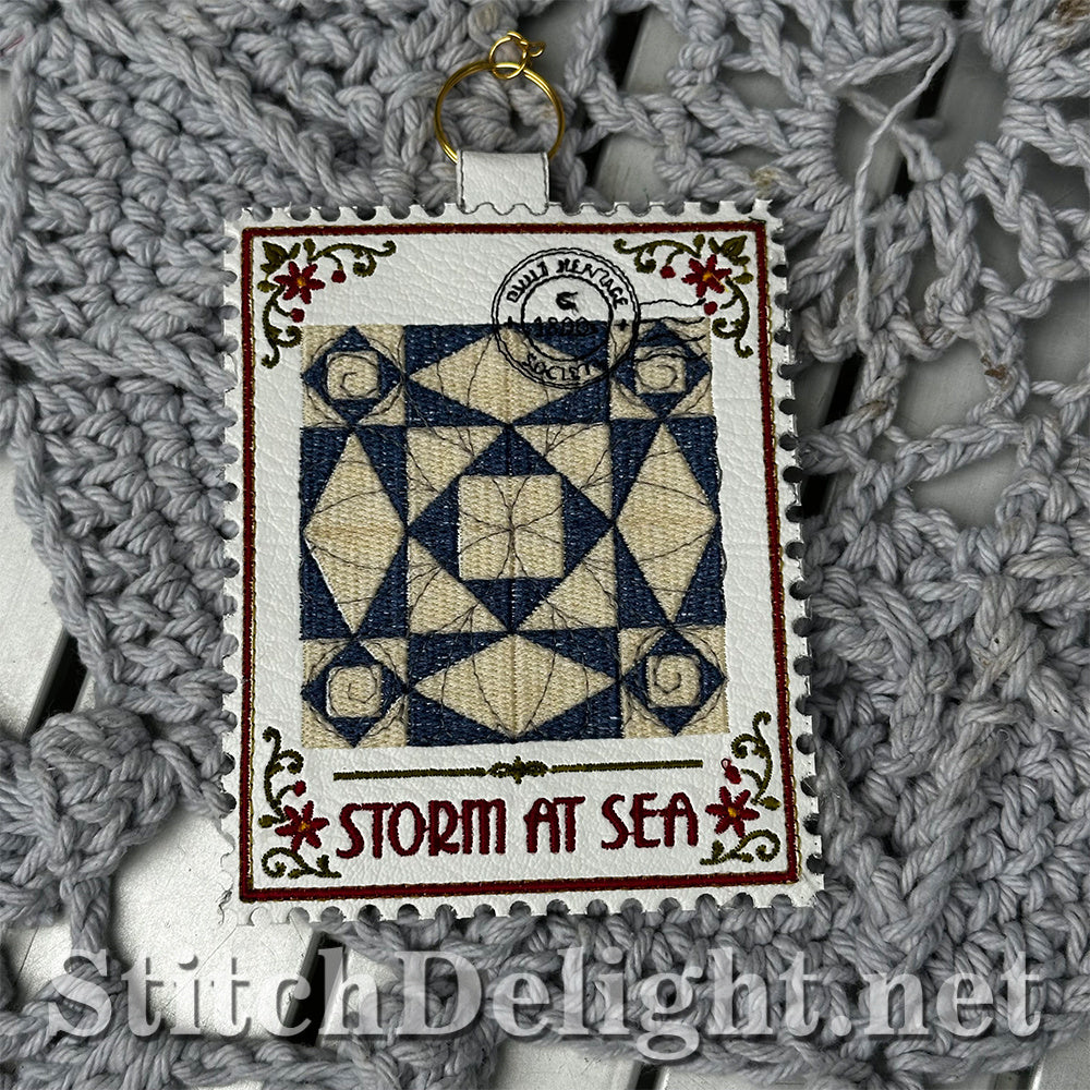 SDS4875 Storm at Sea Quilt Stamp - Vol 2 Stamp 10