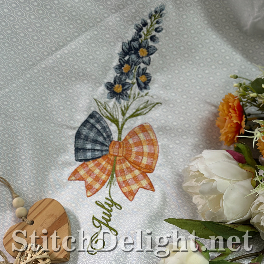 SDS4485 Gingham July Flower