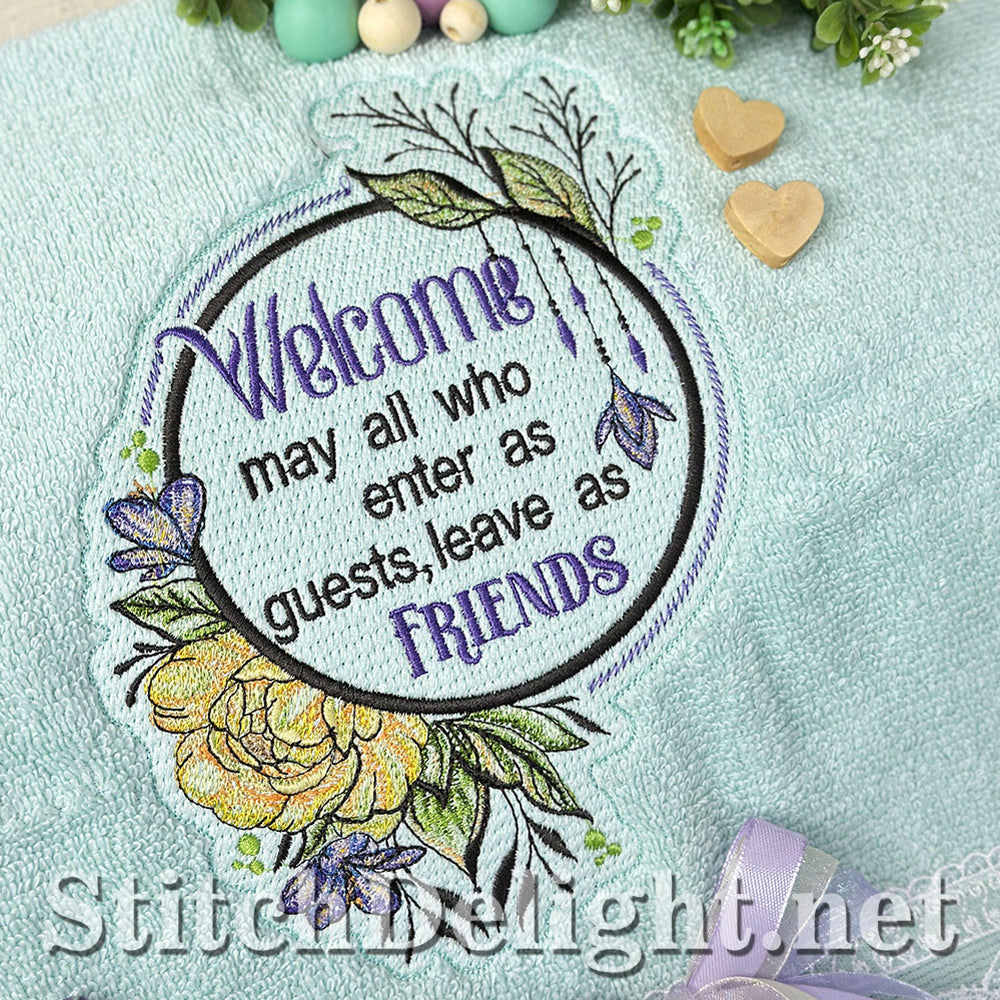 SDS4263 Welcome Friends Quote