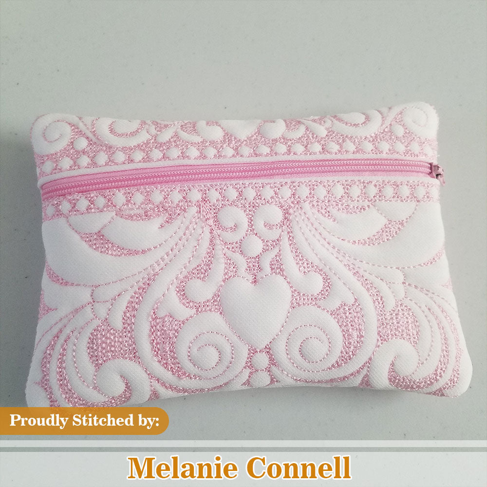 SDS1505 ITH Quilted Zipper Bags