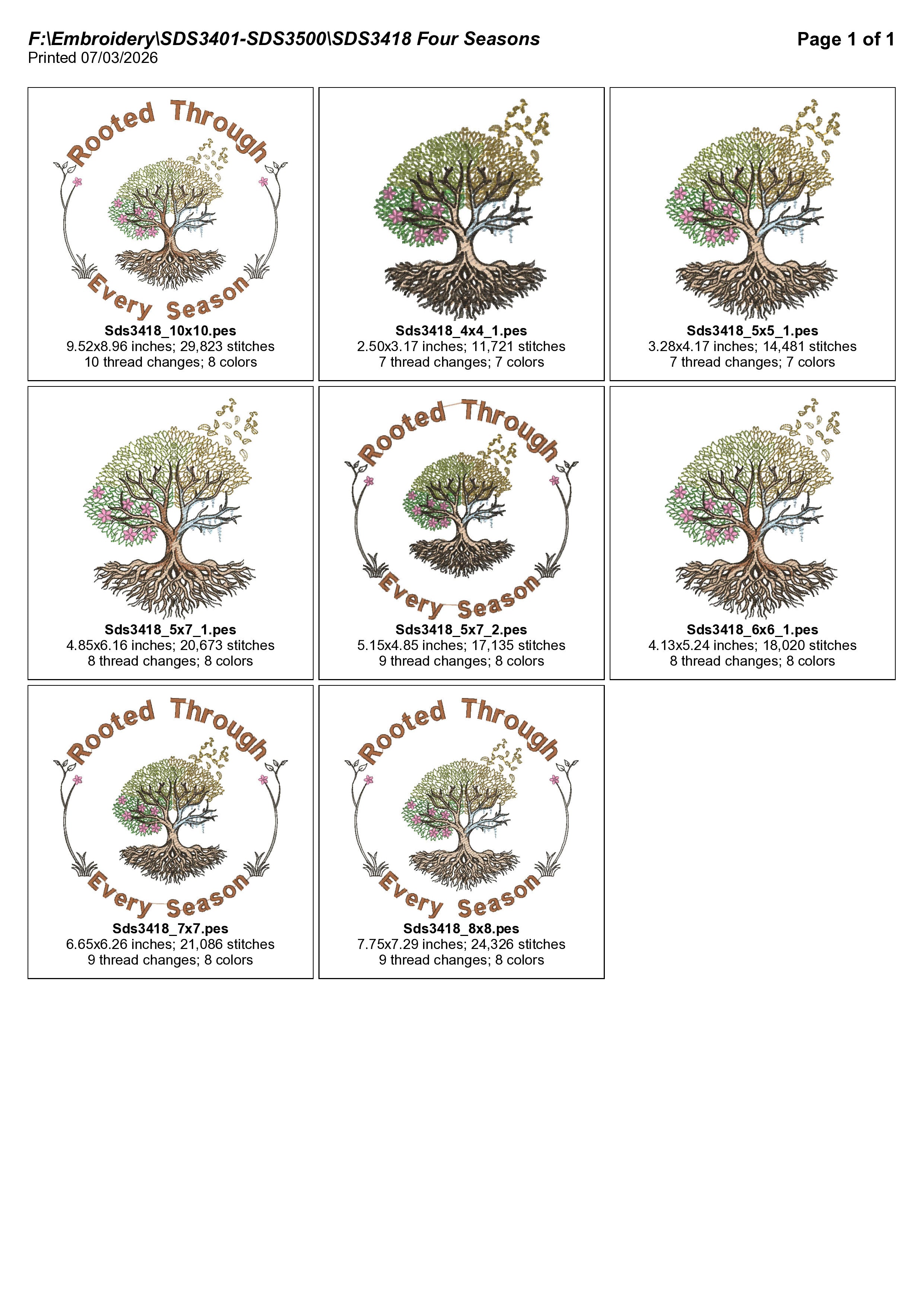 SDS3418 Four Seasons