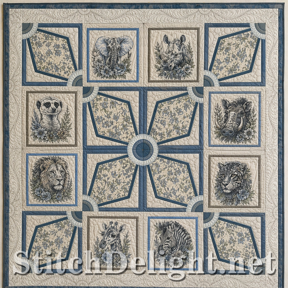 SDS4812 Vintage Floral Wisteria Quilt