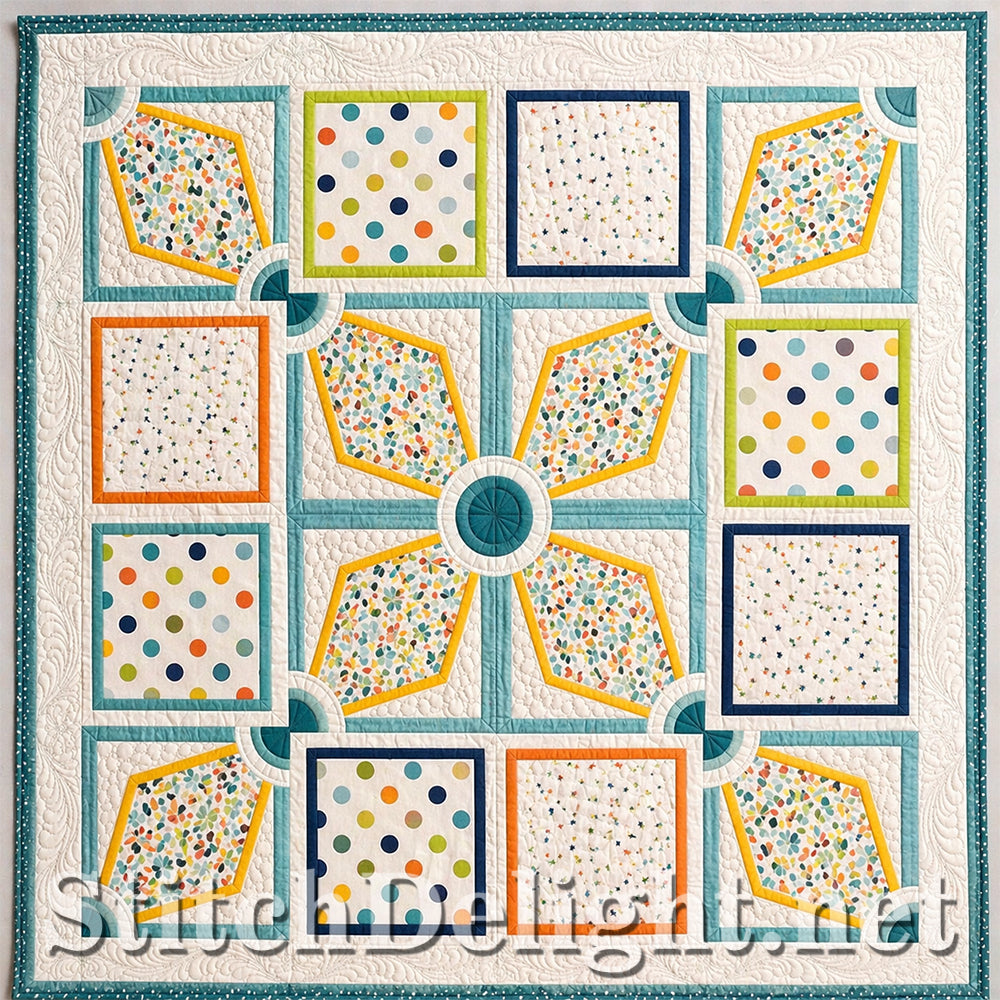 SDS4812 Vintage Floral Wisteria Quilt