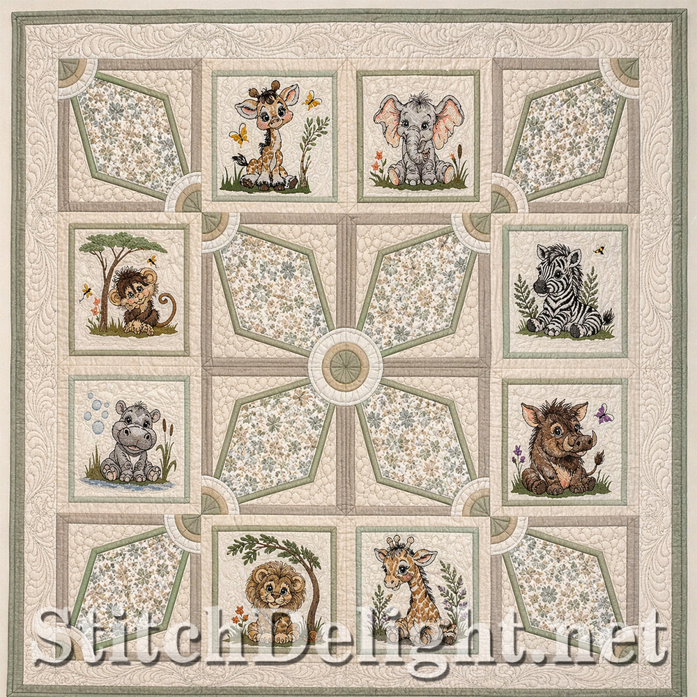 SDS4812 Vintage Floral Wisteria Quilt