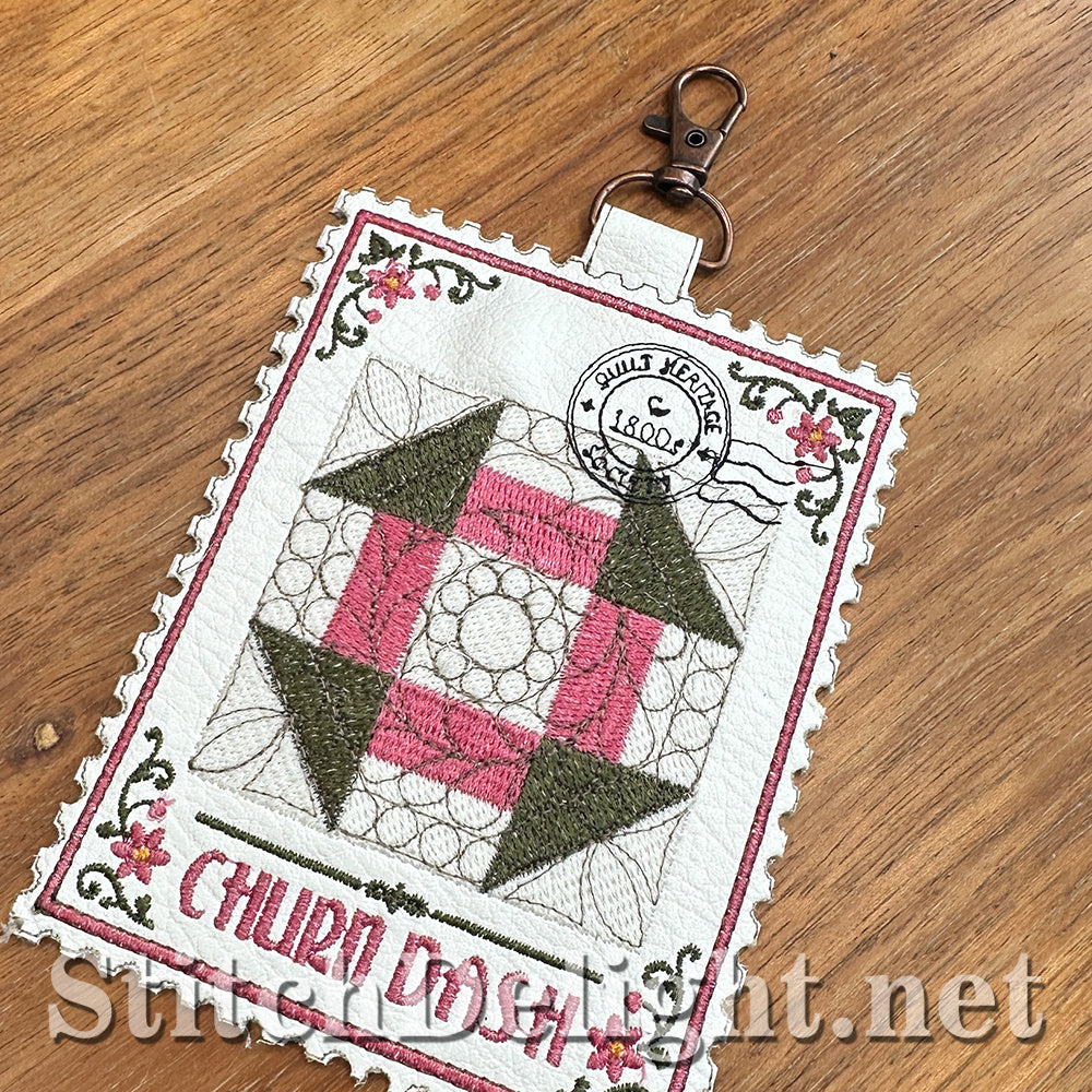 SDS4850 Churn Dash Quilt Stamp