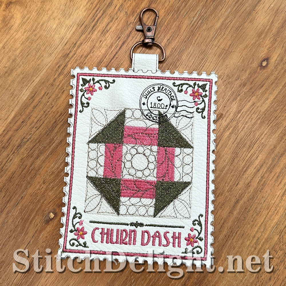 SDS4850 Churn Dash Quilt Stamp