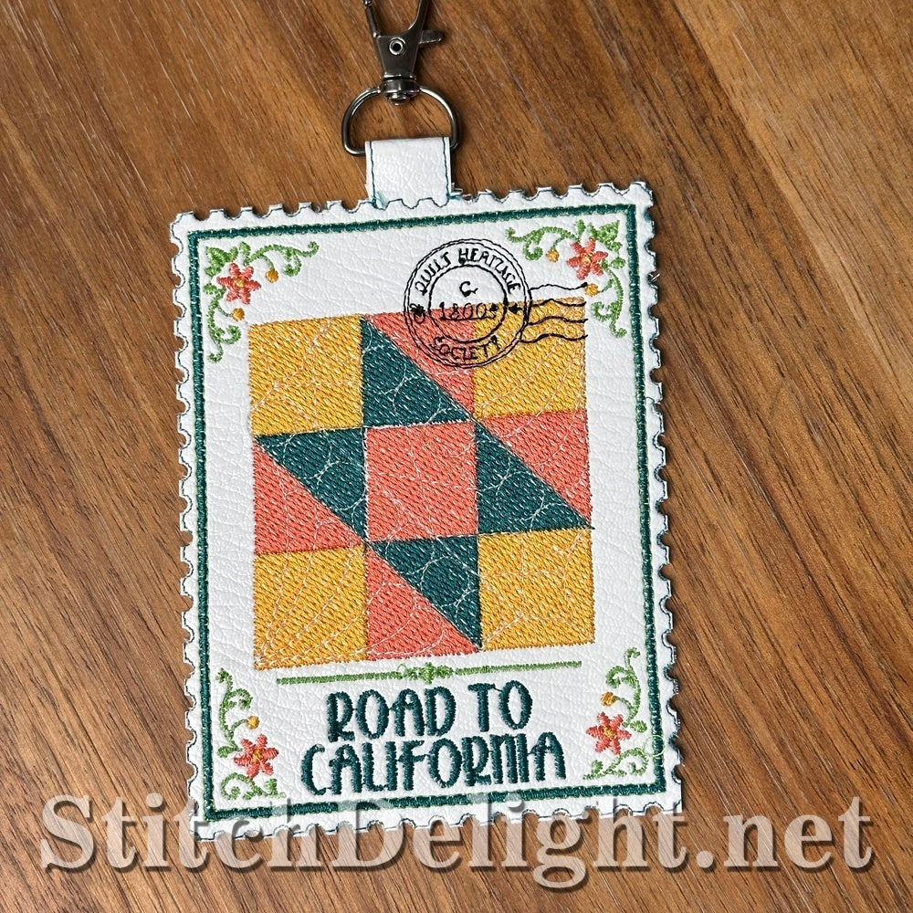 SDS4854 Road to California Quilt Stamp