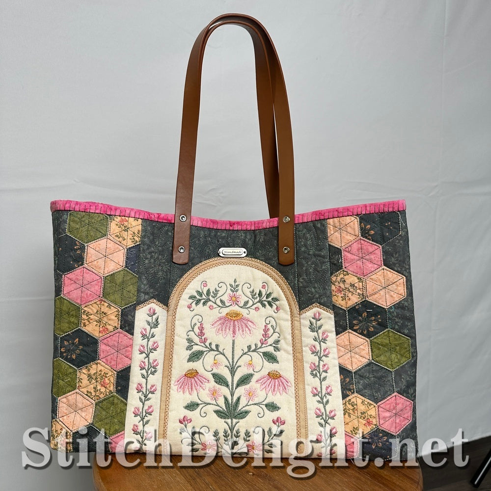 SDS4859 Spring Tote Bag with ITH Hexies
