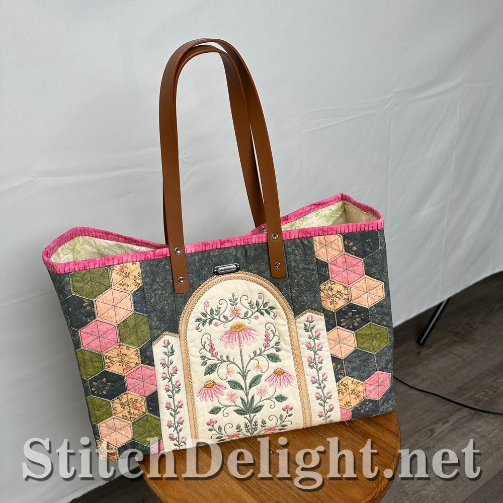 SDS4859 Spring Tote Bag with ITH Hexies
