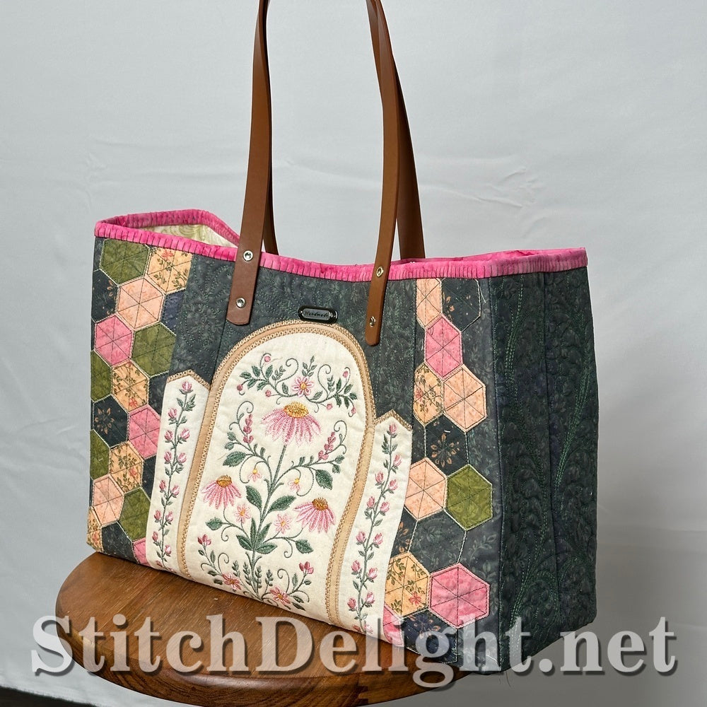 SDS4859 Spring Tote Bag with ITH Hexies