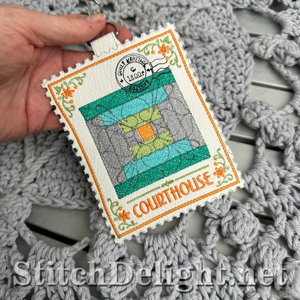 SDS4870 Courthouse Quilt Stamp - Vol 2 Stamp 6
