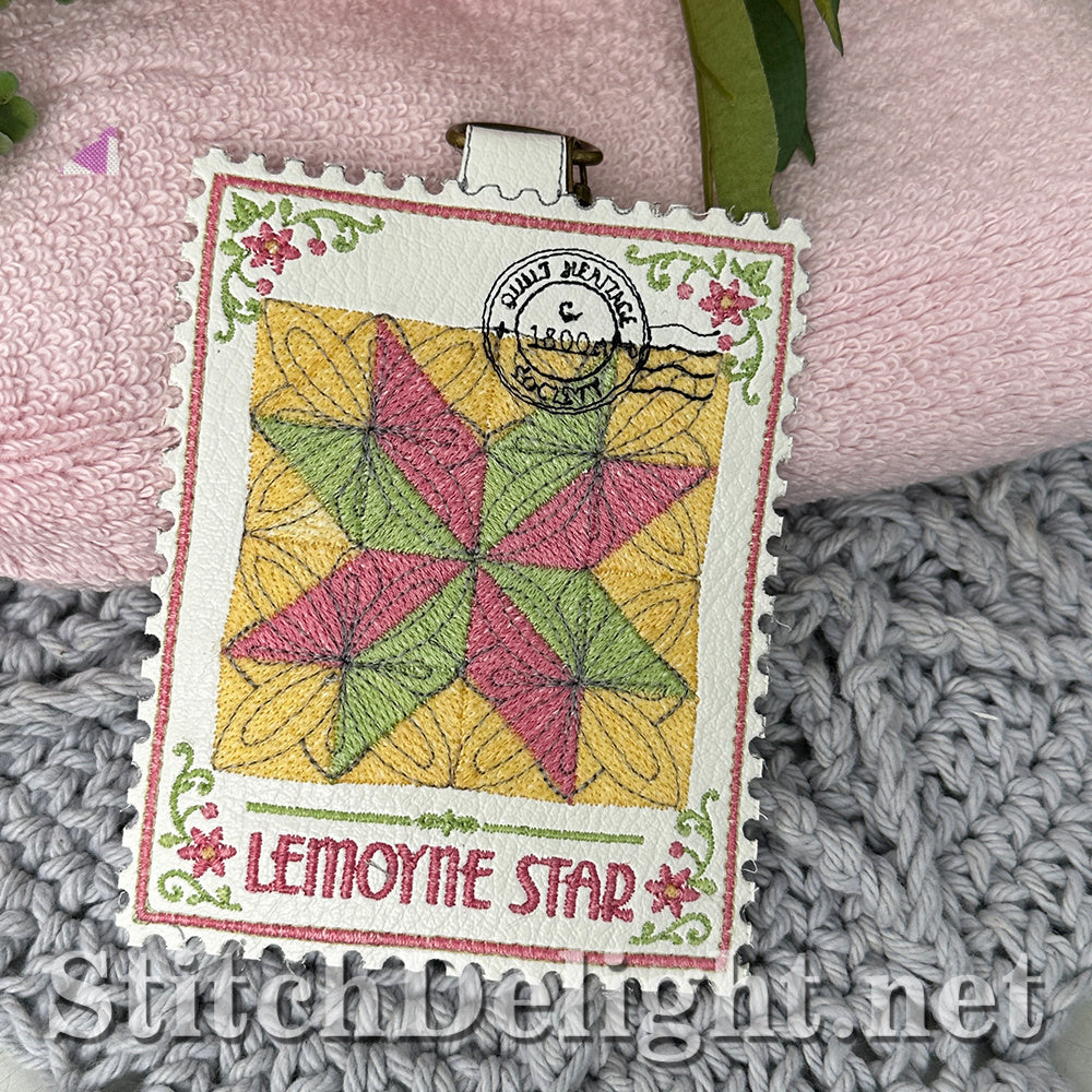 SDS4873 LeMoyne Star Quilt Stamp
