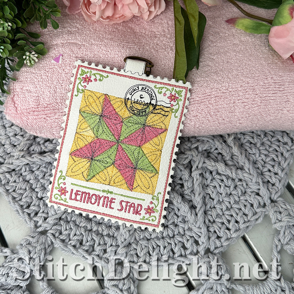 SDS4873 LeMoyne Star Quilt Stamp