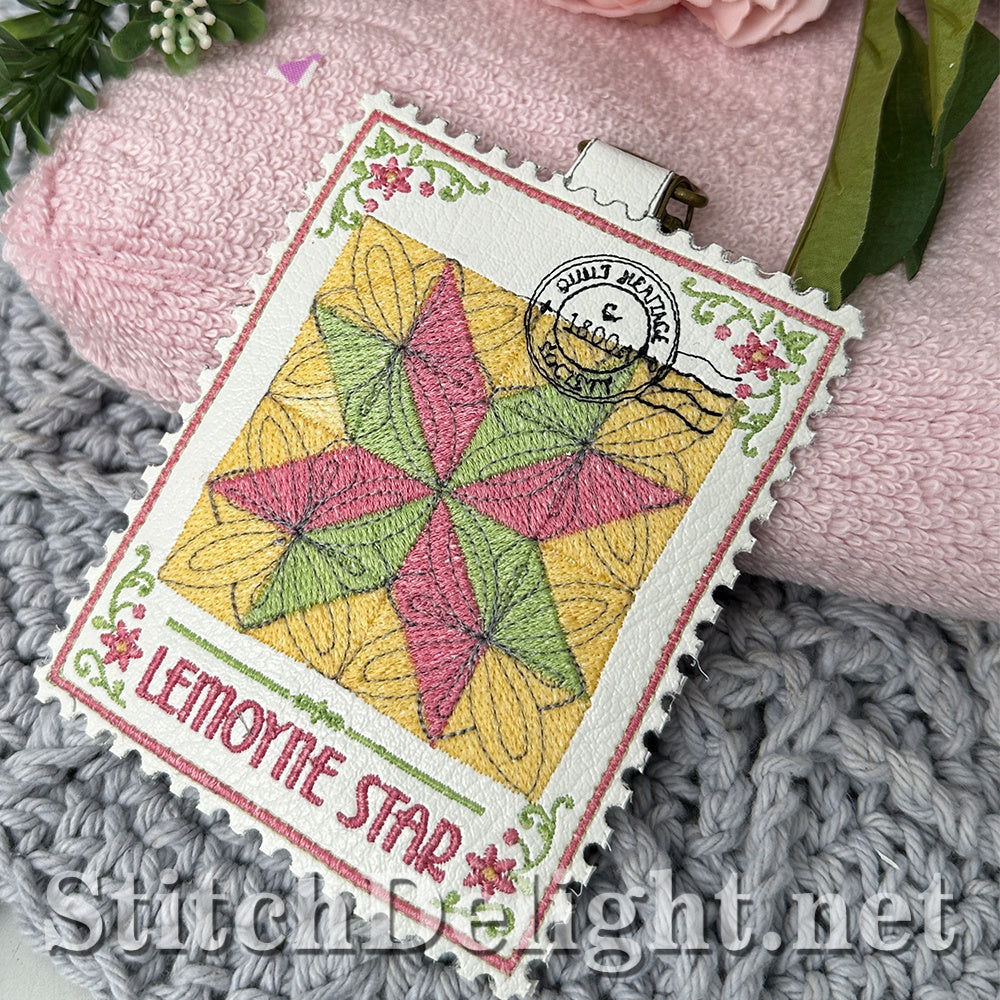 SDS4873 LeMoyne Star Quilt Stamp