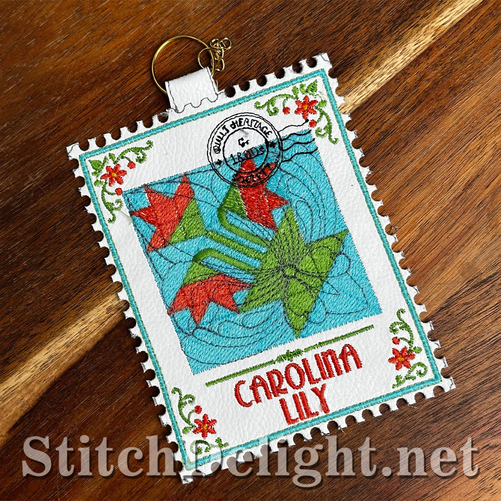 SDS4877 Carolina Lily Quilt Stamp - Vol 3 Stamp 1