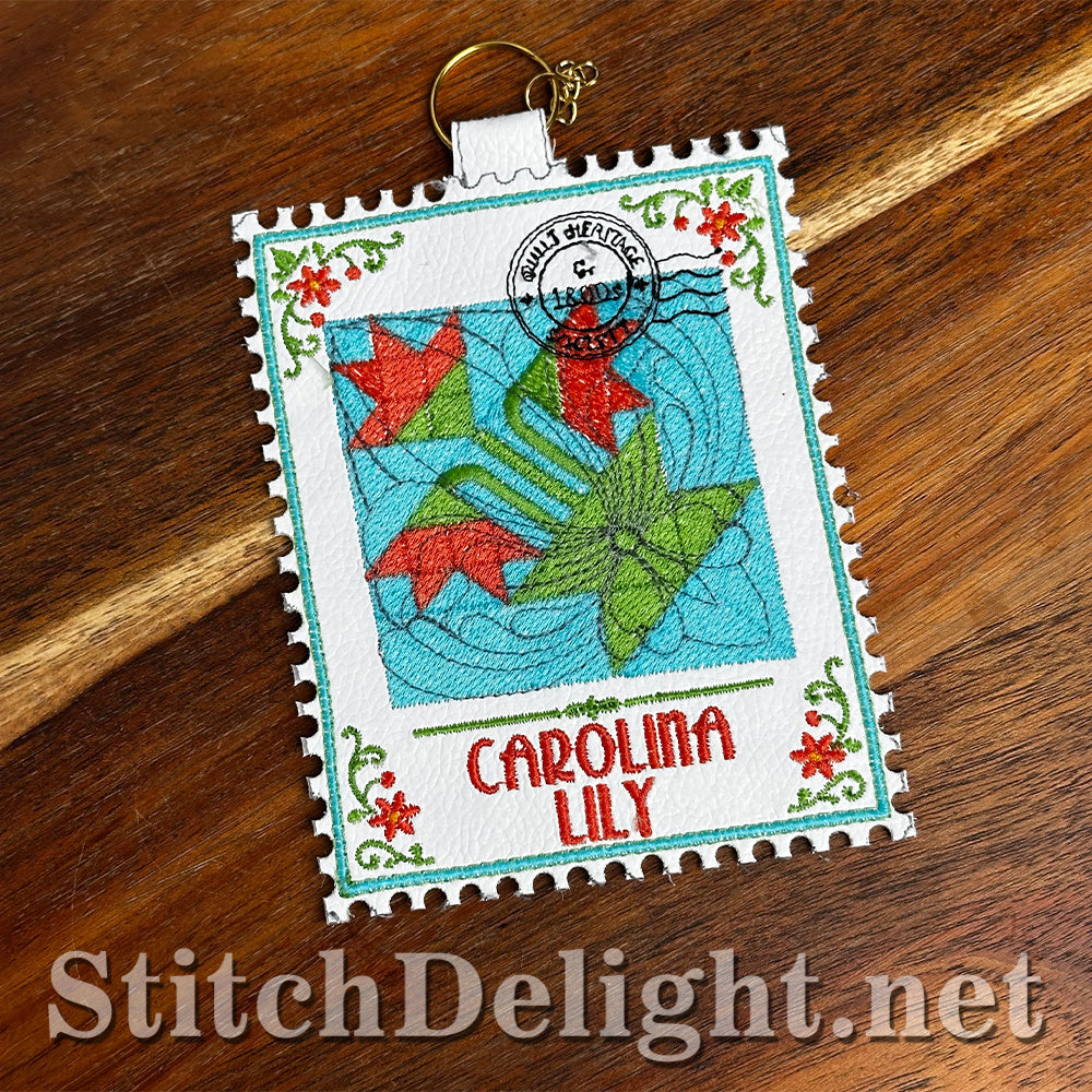 SDS4877 Carolina Lily Quilt Stamp - Vol 3 Stamp 1
