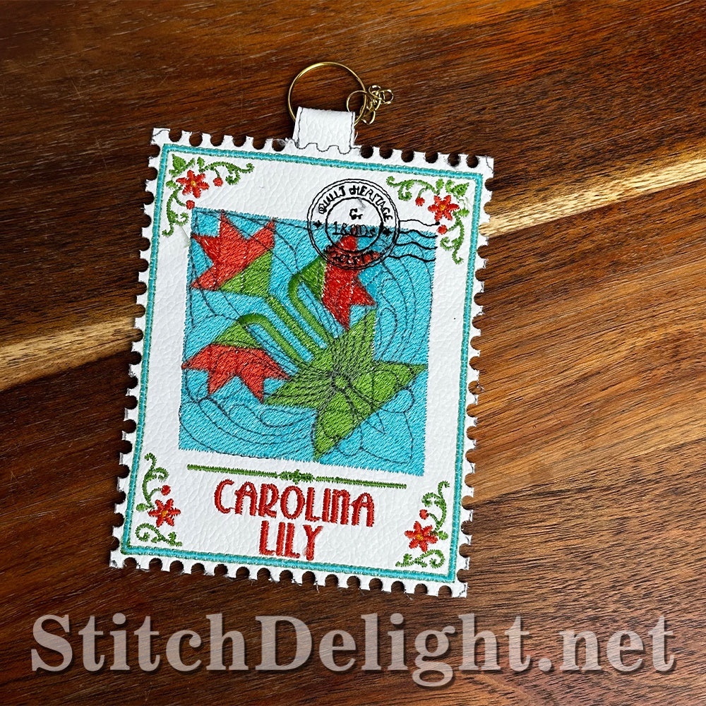 SDS4877 Carolina Lily Quilt Stamp - Vol 3 Stamp 1