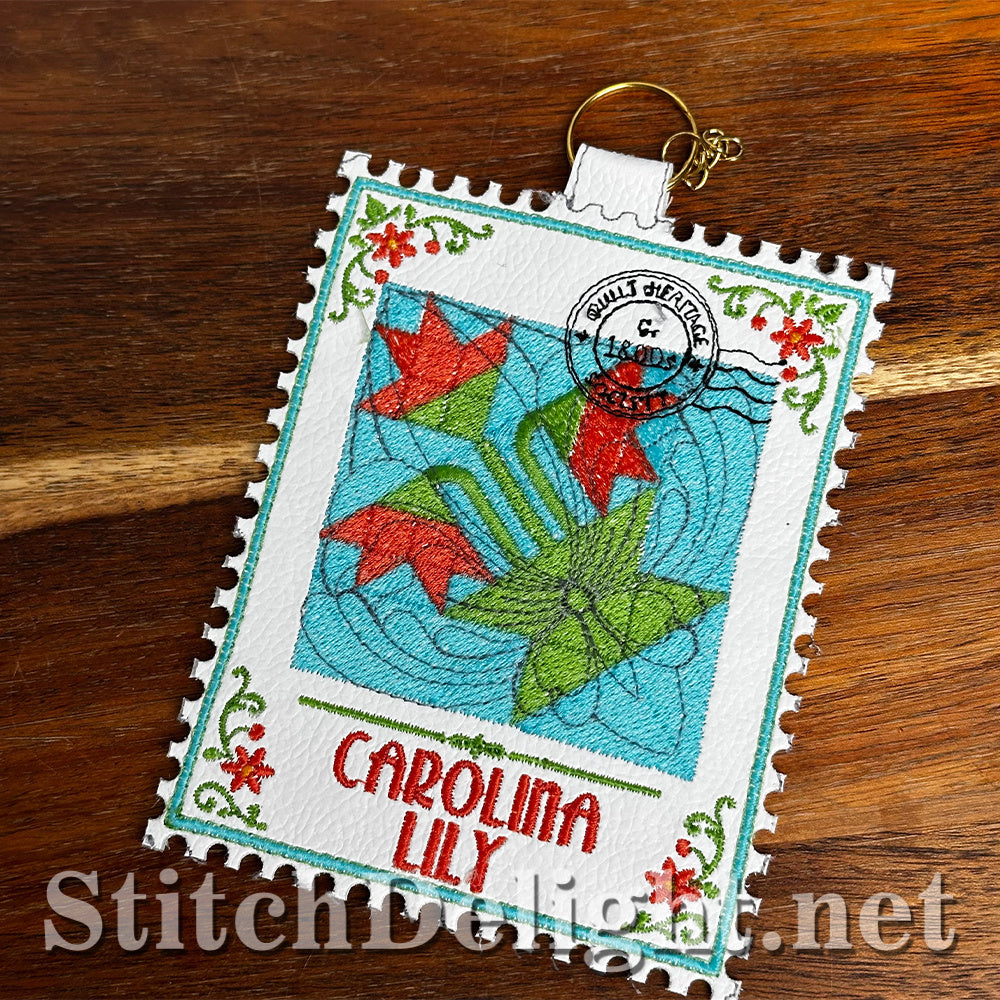 SDS4877 Carolina Lily Quilt Stamp - Vol 3 Stamp 1