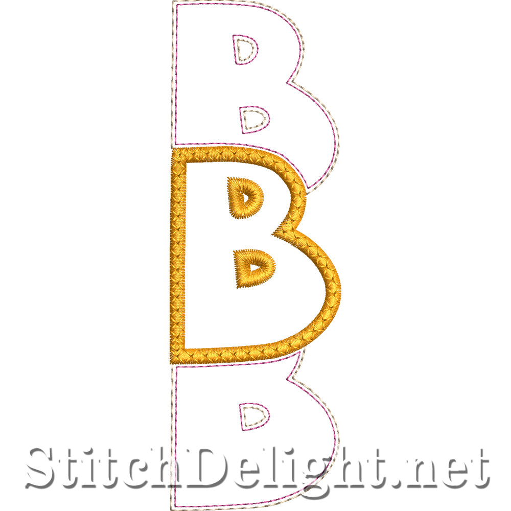 SDS4890 Stacked Embossed Font