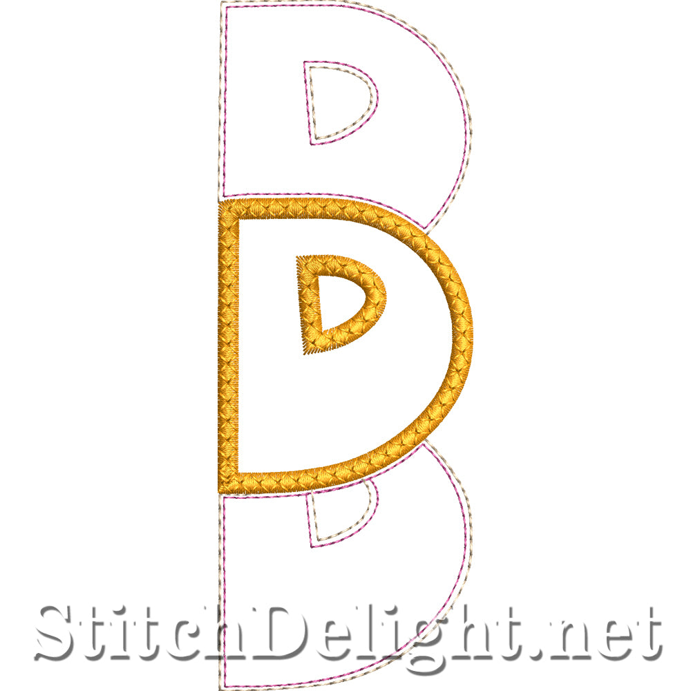 SDS4890 Stacked Embossed Font