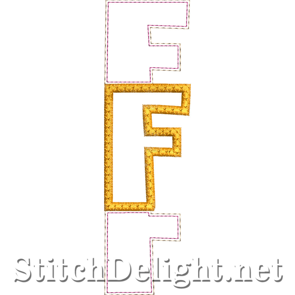 SDS4890 Stacked Embossed Font