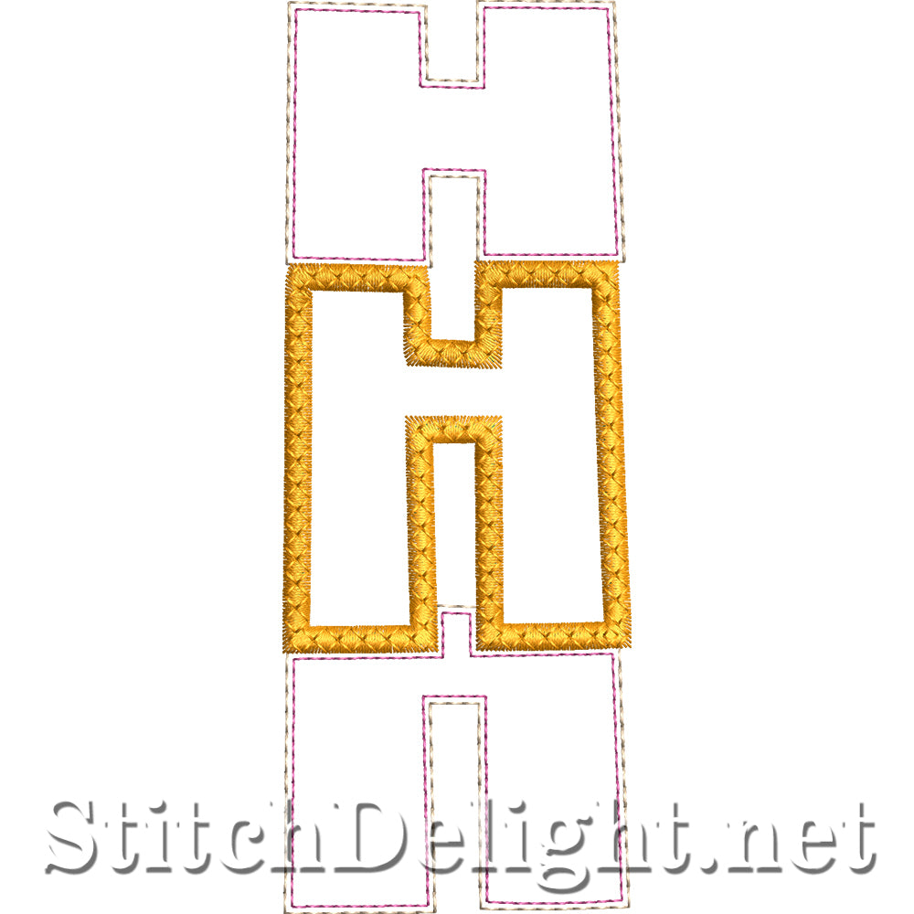 SDS4890 Stacked Embossed Font