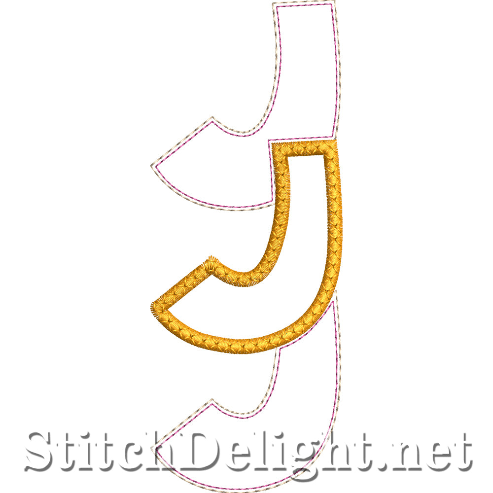 SDS4890 Stacked Embossed Font