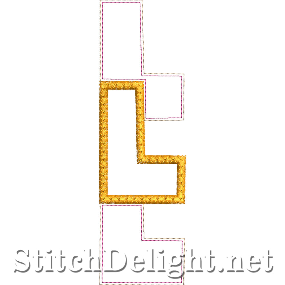 SDS4890 Stacked Embossed Font