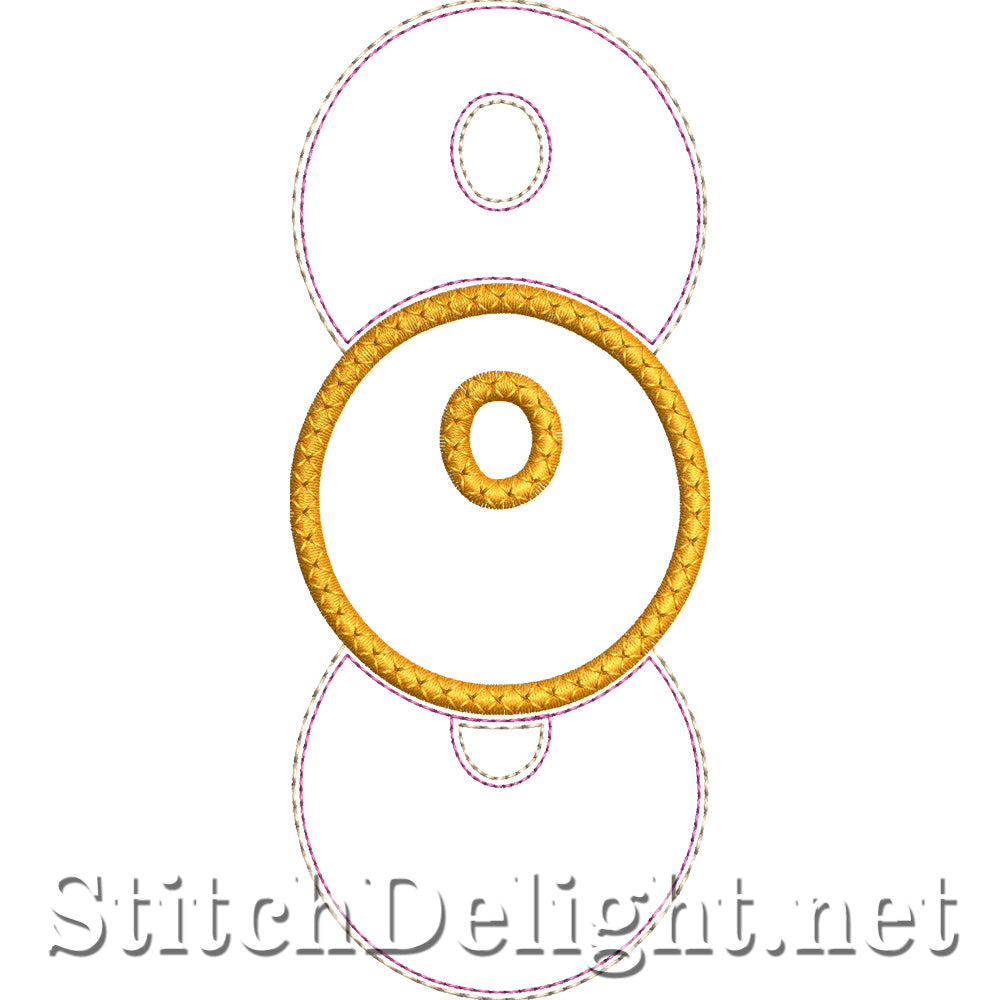 SDS4890 Stacked Embossed Font
