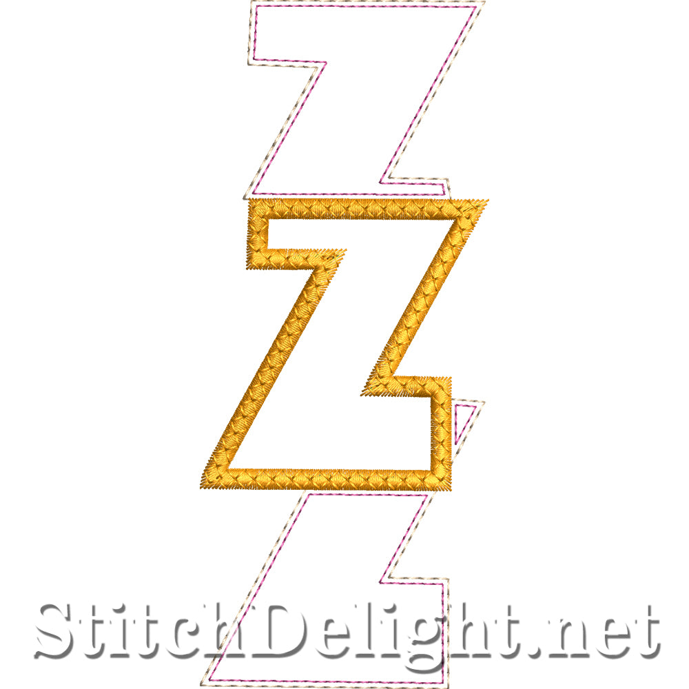 SDS4890 Stacked Embossed Font