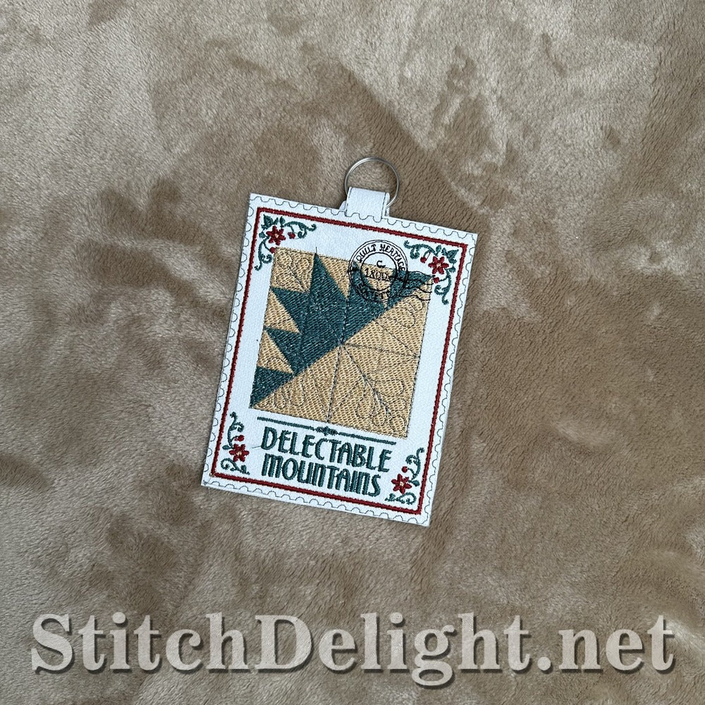 Delectable Mountains quilt stamp embroidery design
