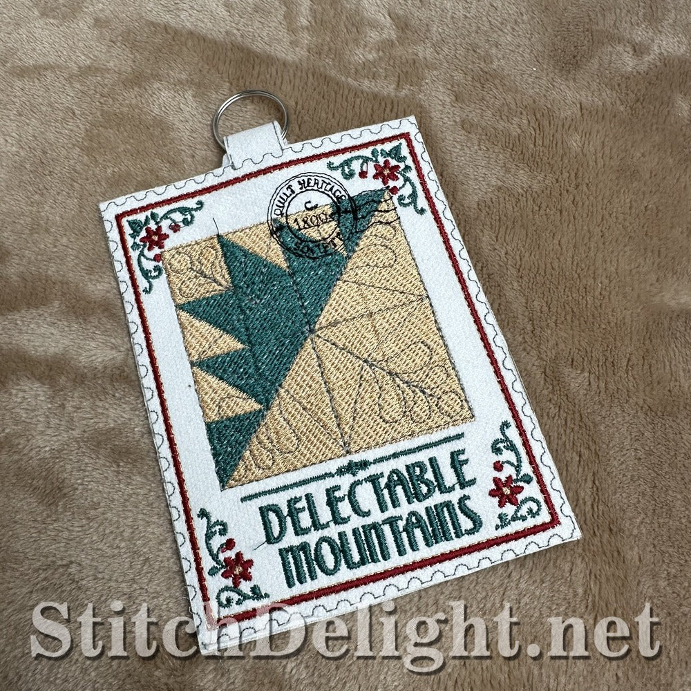 Delectable Mountains quilt stamp embroidery design