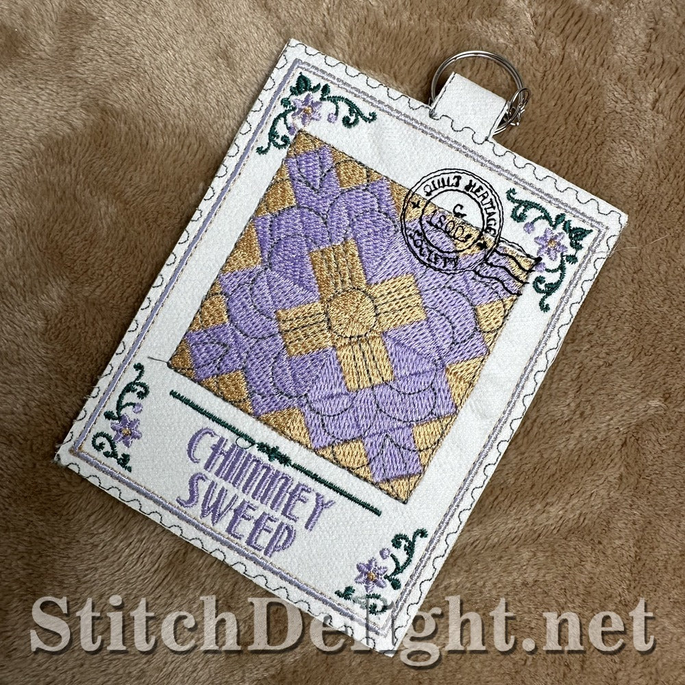 Chimney Sweep quilt stamp embroidery design