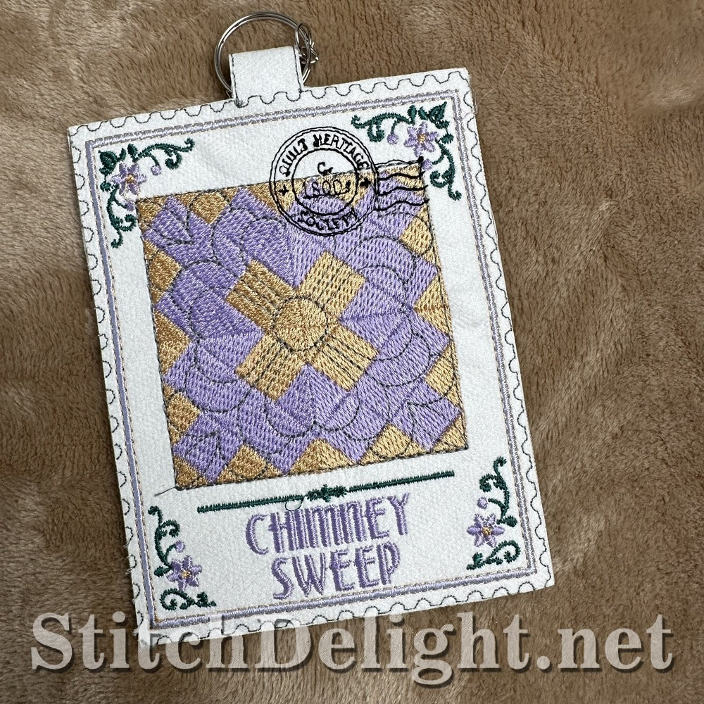Chimney Sweep quilt stamp embroidery design
