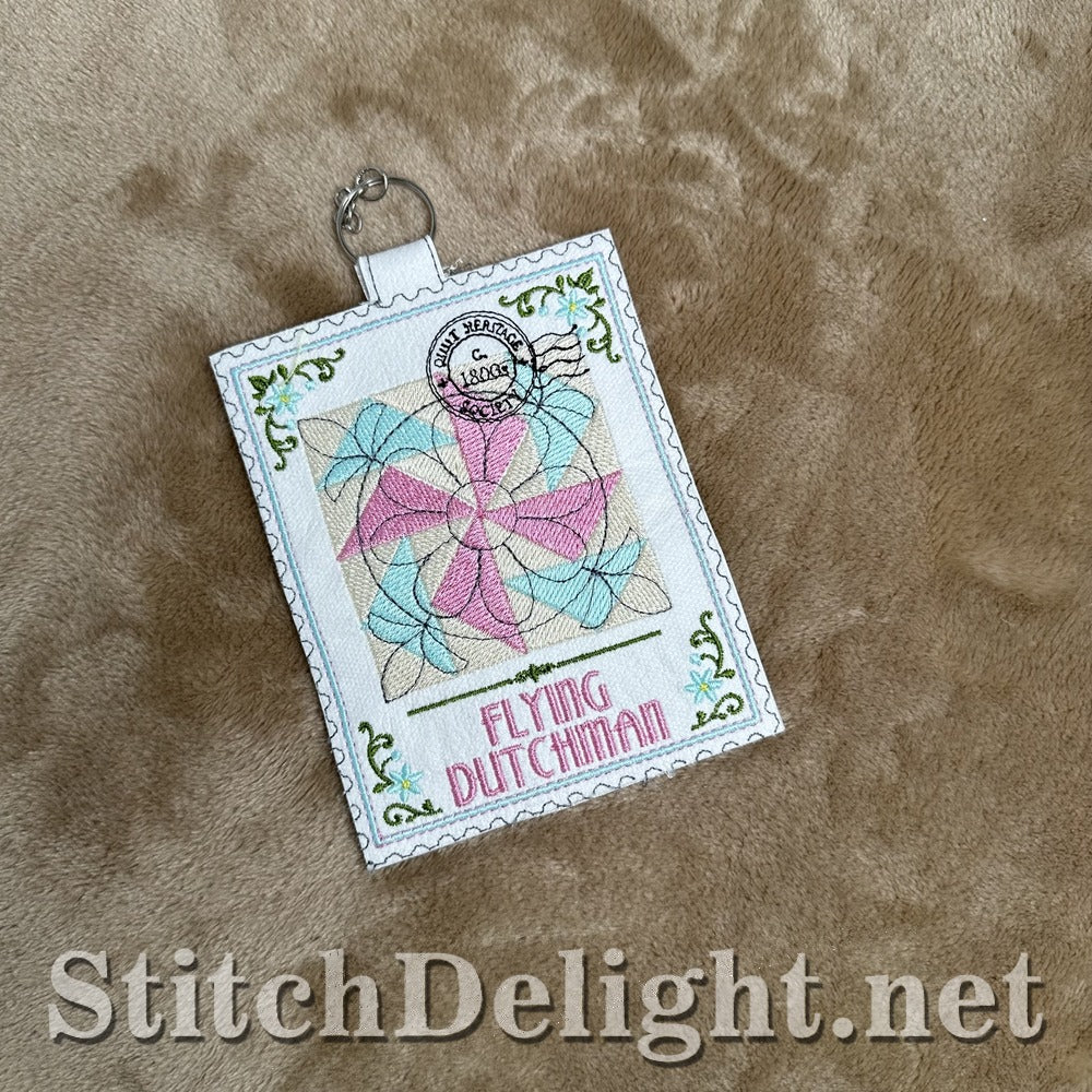 Flying Dutchman quilt stamp embroidery design