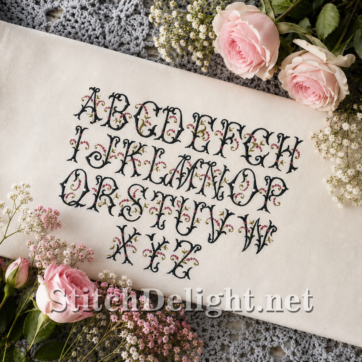 SDS4653 Tiny Flower Spray Font