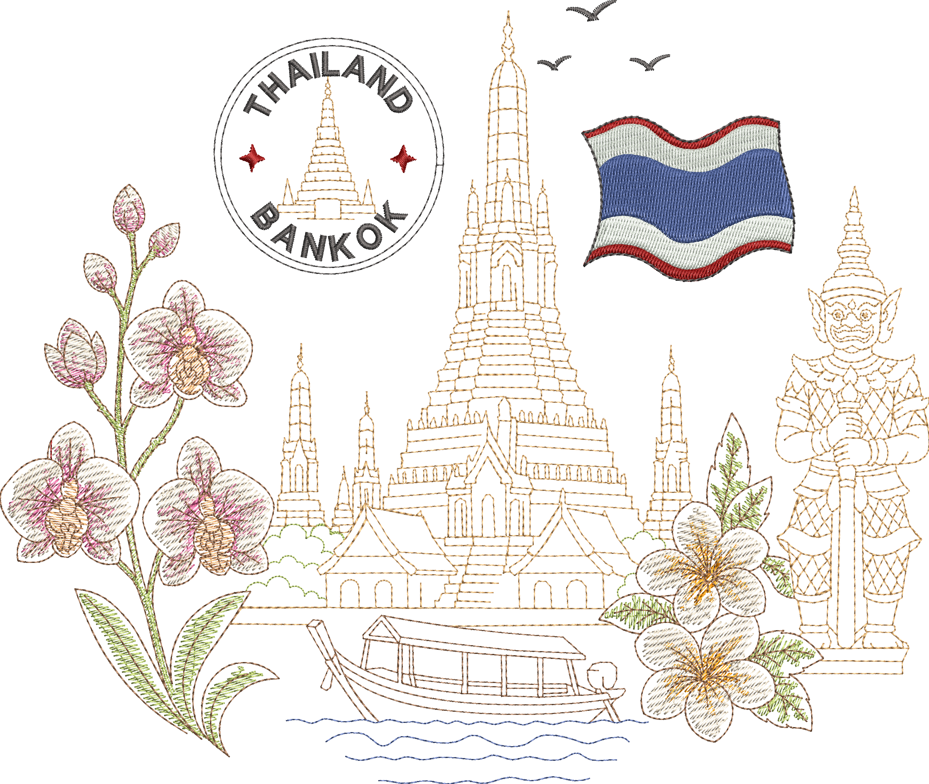 SDS5603 Around the World Quilt (Thailand)