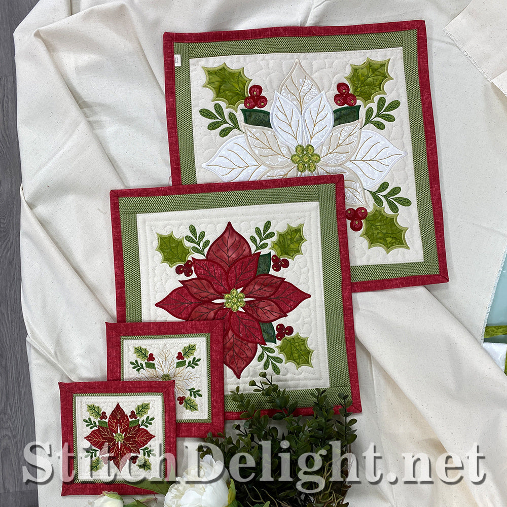 SDS5619 Poinsettia Potholders