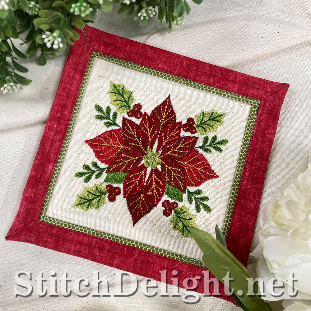 SDS5619 Poinsettia Potholders