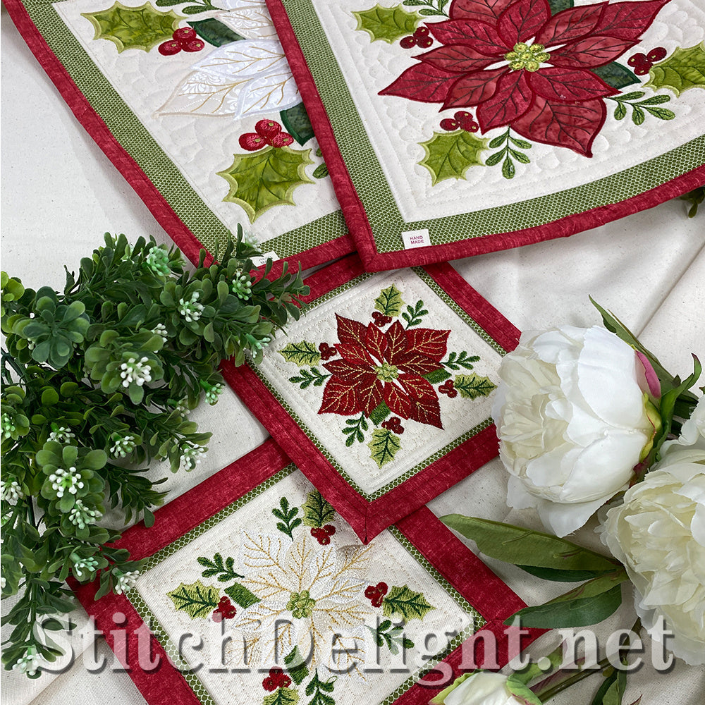 SDS5619 Poinsettia Potholders