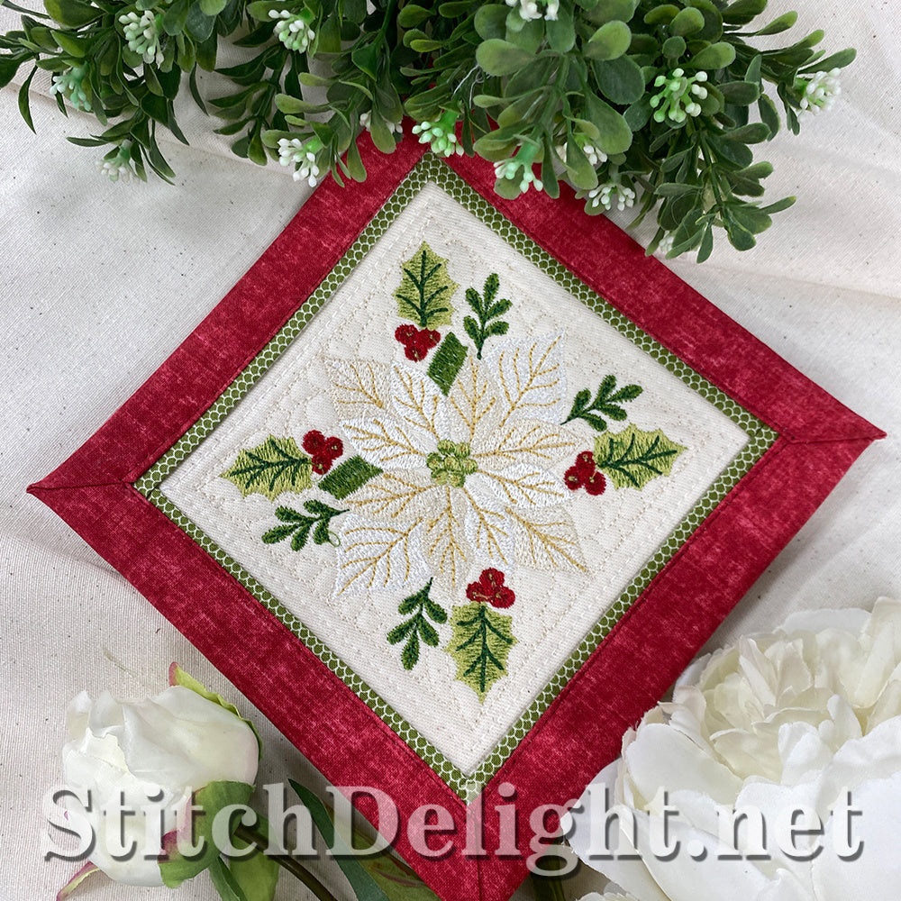 SDS5619 Poinsettia Potholders