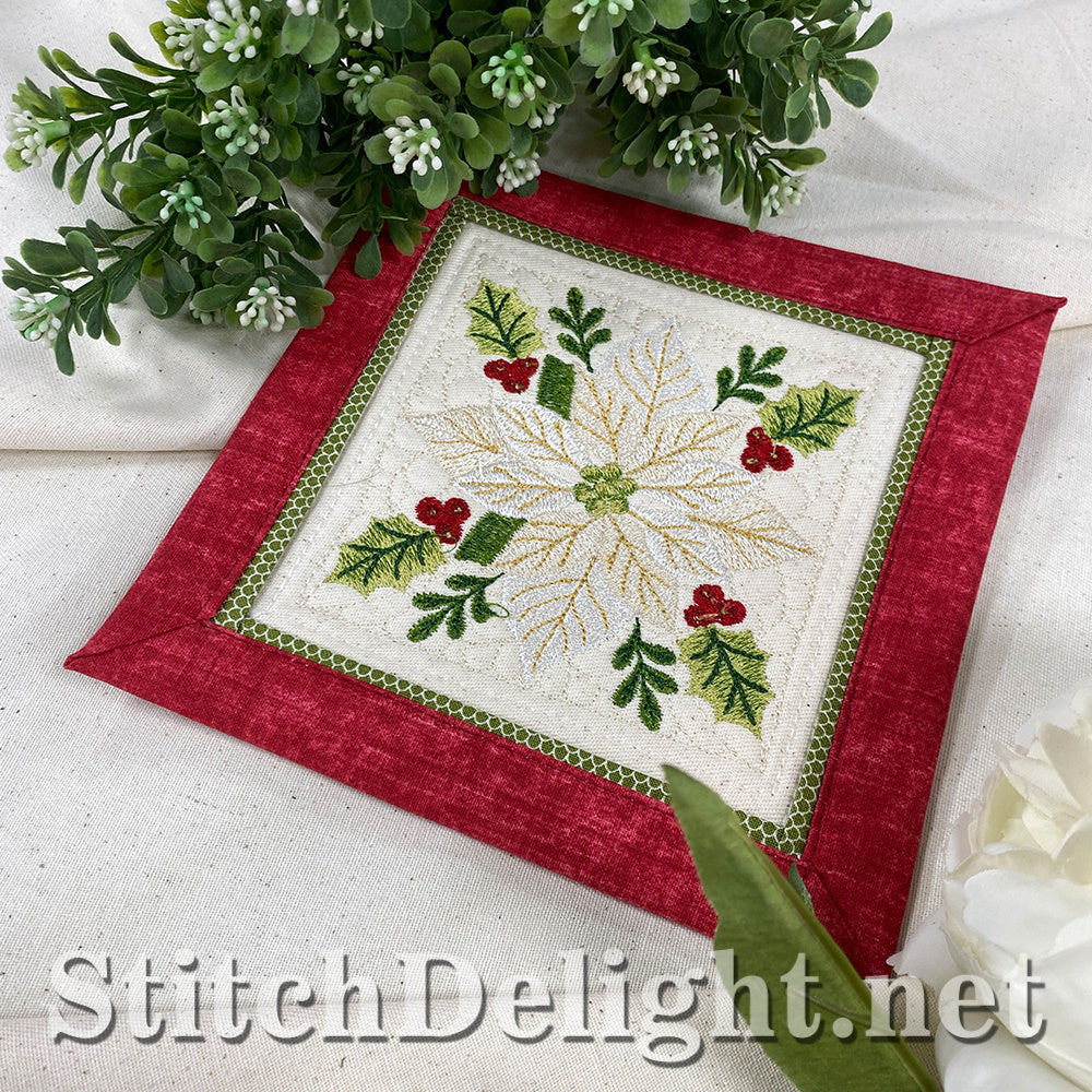 SDS5619 Poinsettia Potholders