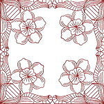 SD411 RW Flower Frames Machine Embroidery Files